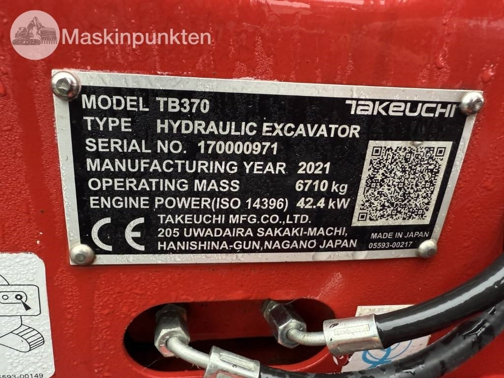 Takeuchi TB 370 - Pelle sur chenille: photos 5 Takeuchi TB 370 - Pelle sur chenille: photos 5