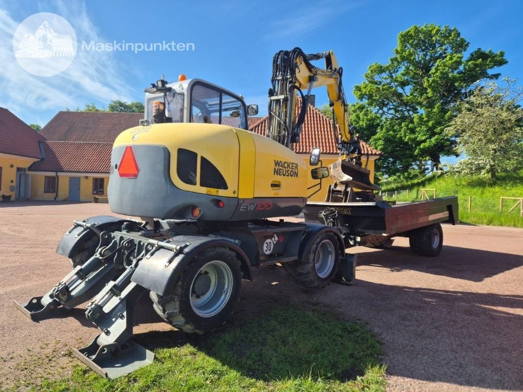 Wacker Neuson EW 100 med vagn - Pelle sur pneus: photos 5 Wacker Neuson EW 100 med vagn - Pelle sur pneus: photos 5