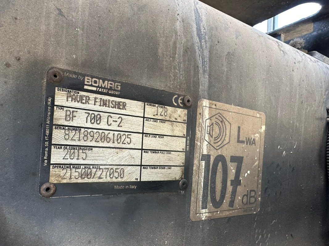 Finisseur BOMAG IT BF 700 C-2 S500  Stage IV/Tier 4f: photos 6