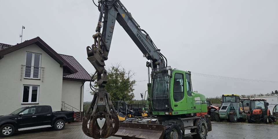 Koparka kołowa Liebherr A 316 Litronic chwytak podpory pług - Pelle sur pneus: photos 2 Koparka kołowa Liebherr A 316 Litronic chwytak podpory pług - Pelle sur pneus: photos 2