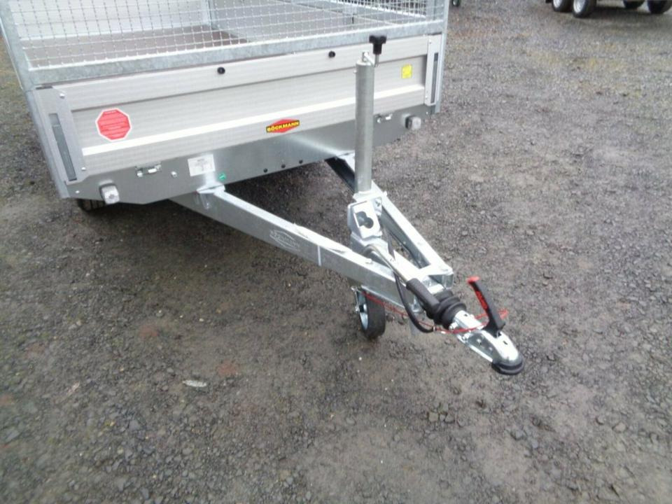 Remorque plateau Böckmann PKW-Anhänger,2,0 to.Hochlader, Gitteraufsatz, 100 km/h: photos 14 Remorque plateau Böckmann PKW-Anhänger,2,0 to.Hochlader, Gitteraufsatz, 100 km/h: photos 14