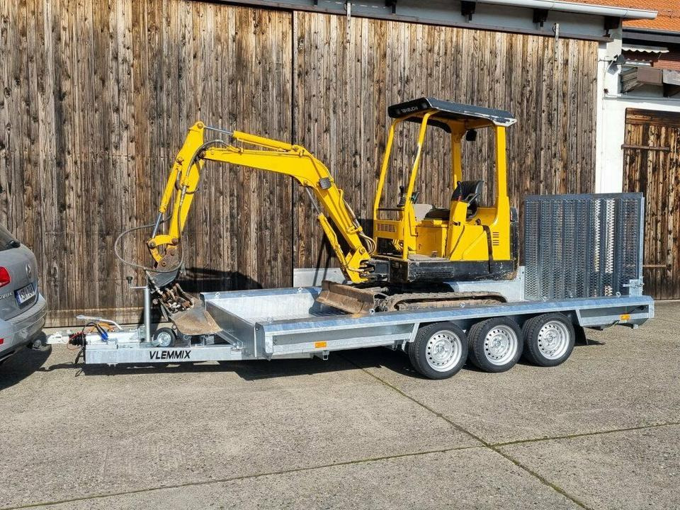 Vlemmix Tridem Maschinentransporter 3,5t Minibagger - Remorque porte engin: photos 1 Vlemmix Tridem Maschinentransporter 3,5t Minibagger - Remorque porte engin: photos 1