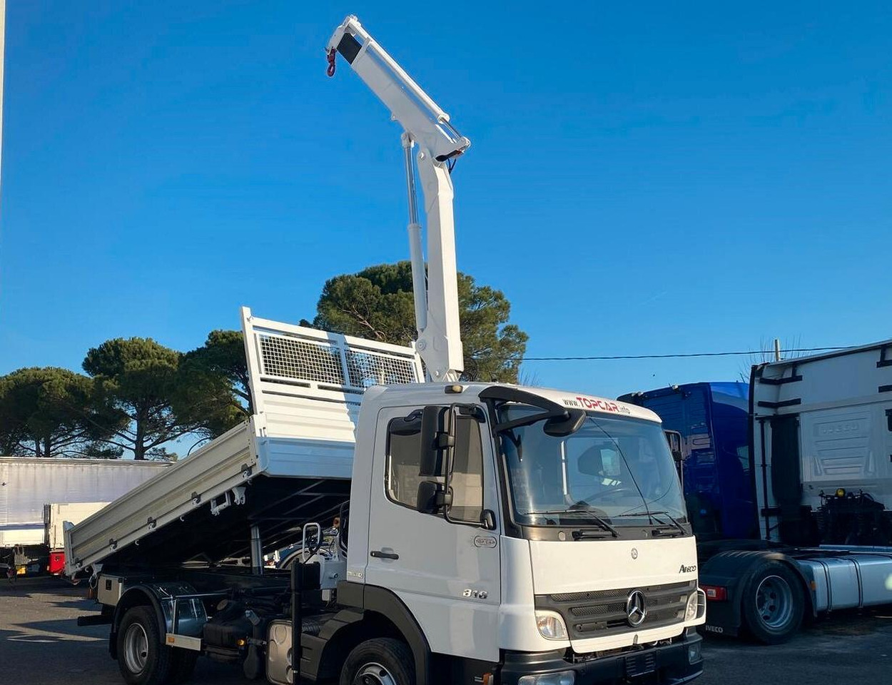 MERCEDES 816 ATEGO CASSONE RIBALTABILE E GRU - Camion benne, Camion grue: photos 2 MERCEDES 816 ATEGO CASSONE RIBALTABILE E GRU - Camion benne, Camion grue: photos 2