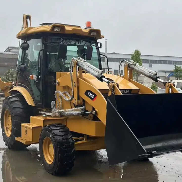 Used Caterpillar CAT 420F Backhoe Loader Retro Excavator CAT420F Cheap Price for Sale - Tractopelle: photos 1 Used Caterpillar CAT 420F Backhoe Loader Retro Excavator CAT420F Cheap Price for Sale - Tractopelle: photos 1