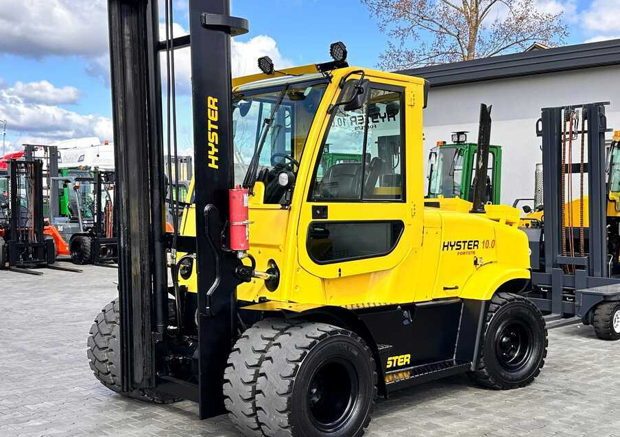 Chariot élévateur diesel Hyster HYSTER H10.0 FT9 / FORKS 2200MM / POSITIONER / SIDE SHIFT / VALID UDT / 5500MM: photos 37