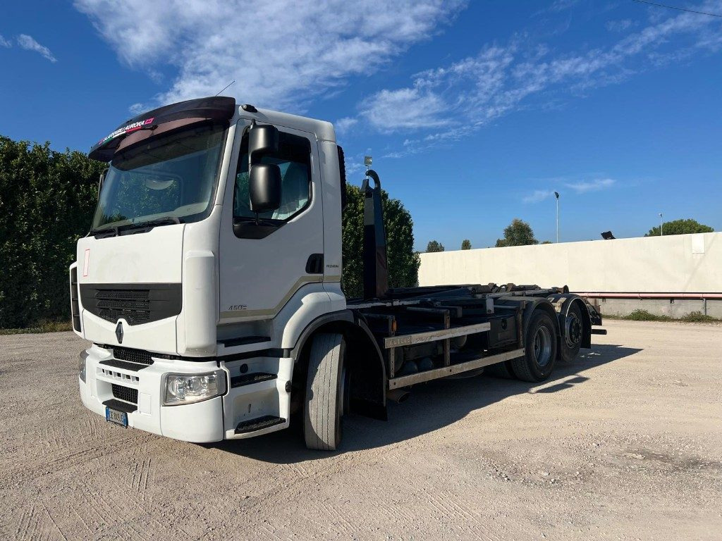 RENAULT PREMIUM 450 SCARRABILE FULL PNEUMATICO - Camion ampliroll: photos 2 RENAULT PREMIUM 450 SCARRABILE FULL PNEUMATICO - Camion ampliroll: photos 2