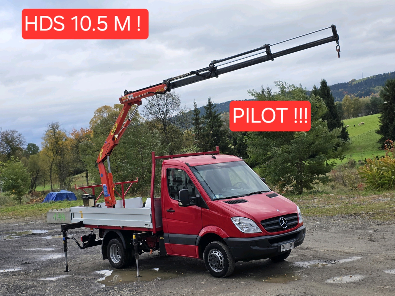 Mercedes-Benz Sprinter 418 CDI Skrzynia +HDS 10.5 M +Pilot ! 87000km ! - Utilitaire plateau: photos 1 Mercedes-Benz Sprinter 418 CDI Skrzynia +HDS 10.5 M +Pilot ! 87000km ! - Utilitaire plateau: photos 1