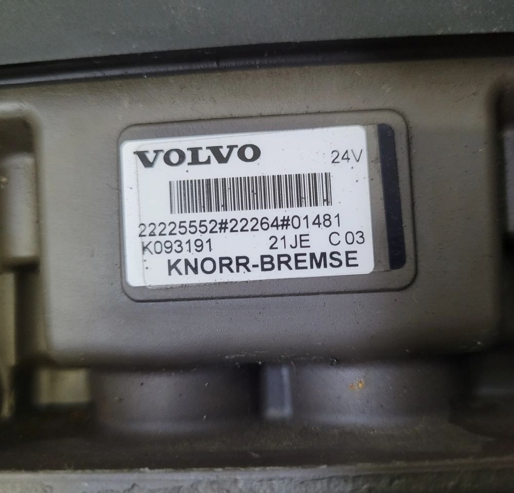 MODULATOR VOLVO KNORR K093191 22225552 CHWALIM116 - Pièces de frein pour Camion: photos 3 MODULATOR VOLVO KNORR K093191 22225552 CHWALIM116 - Pièces de frein pour Camion: photos 3