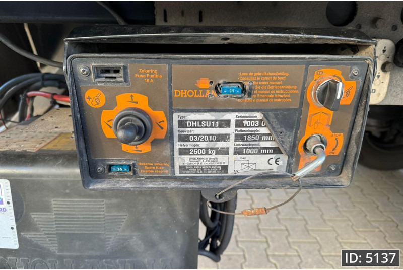 Semi-remorque rideaux coulissants Pacton TBD.2 / DHOLLANDIA 2500kg / Steering axle: photos 7