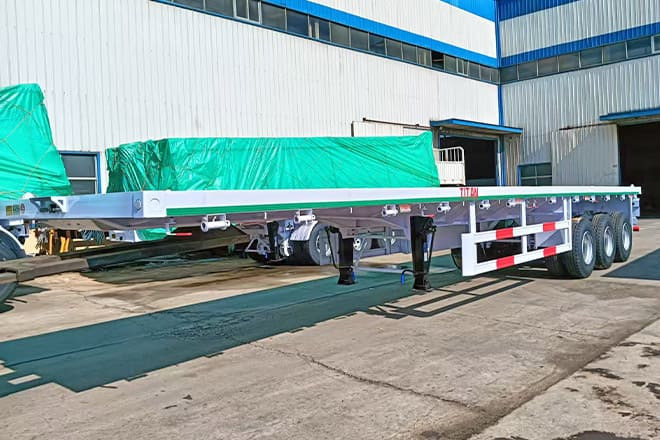 TITAN 3 Axle 40 Ft Flatbed Trailer for Sale in Mauritania - Semi-remorque plateau: photos 3 TITAN 3 Axle 40 Ft Flatbed Trailer for Sale in Mauritania - Semi-remorque plateau: photos 3