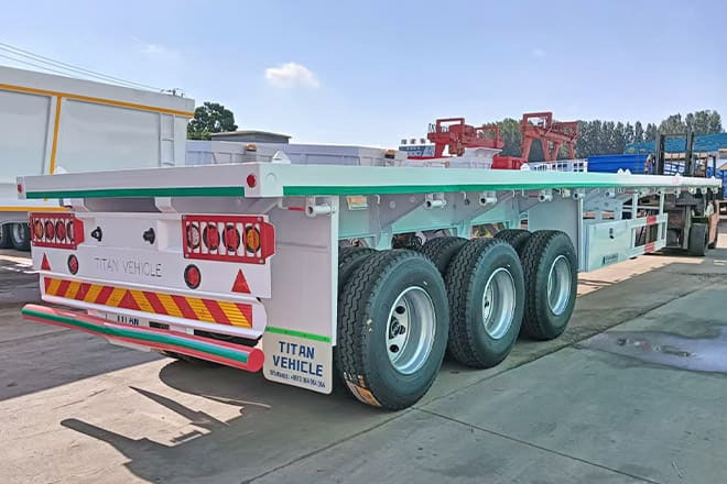 TITAN 3 Axle 40 Ft Flatbed Trailer for Sale in Mauritania - Semi-remorque plateau: photos 2 TITAN 3 Axle 40 Ft Flatbed Trailer for Sale in Mauritania - Semi-remorque plateau: photos 2