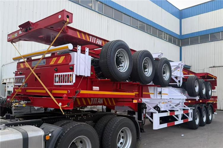 TITAN 3 Axle 40ft Container Chassis Trailer for Sale In Guam - Semi-remorque châssis: photos 4 TITAN 3 Axle 40ft Container Chassis Trailer for Sale In Guam - Semi-remorque châssis: photos 4