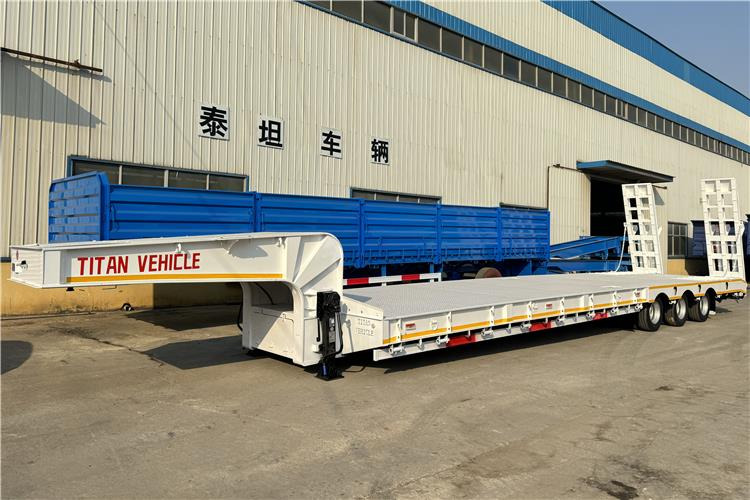 TITAN 3 Axle 80 Ton Lowbed Semi Trailer for Sale In Philippines - Semi-remorque surbaissé: photos 1 TITAN 3 Axle 80 Ton Lowbed Semi Trailer for Sale In Philippines - Semi-remorque surbaissé: photos 1