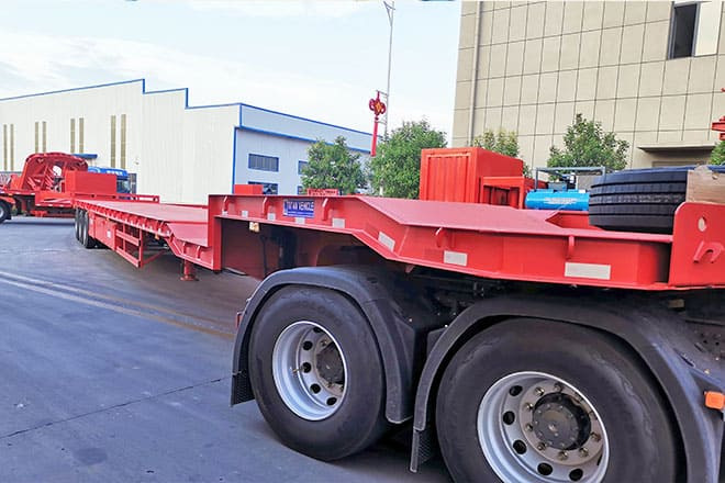TITAN 3 Axle Extendable Drop Deck Trailers for Sale in Vietnam - Semi-remorque surbaissé: photos 2 TITAN 3 Axle Extendable Drop Deck Trailers for Sale in Vietnam - Semi-remorque surbaissé: photos 2