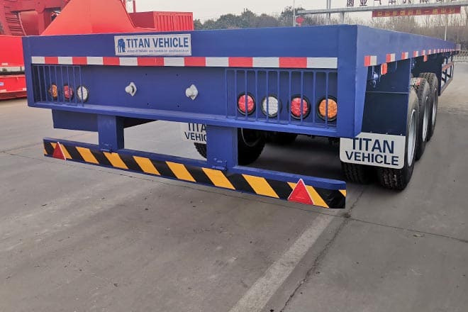 TITAN 3 Axle Extendable Flatbed Trailers for Sale in Angola - Semi-remorque plateau: photos 4 TITAN 3 Axle Extendable Flatbed Trailers for Sale in Angola - Semi-remorque plateau: photos 4