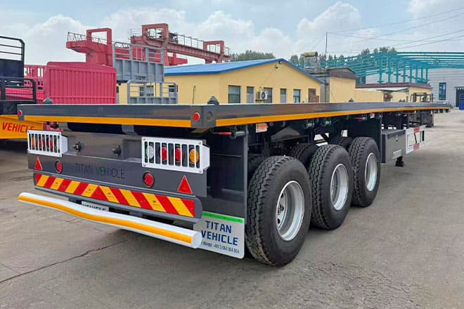 TITAN 3 Axle Flatbed Semi Trailer for Sale in Ghana - Semi-remorque plateau: photos 2 TITAN 3 Axle Flatbed Semi Trailer for Sale in Ghana - Semi-remorque plateau: photos 2