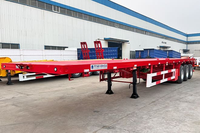 TITAN 3 Axle Flatbed Trailer for Sale in Senegal - Semi-remorque plateau: photos 4 TITAN 3 Axle Flatbed Trailer for Sale in Senegal - Semi-remorque plateau: photos 4