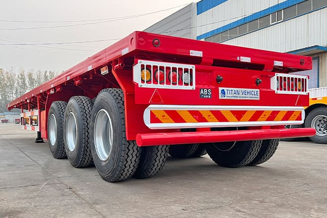 TITAN 3 Axle Flatbed Trailer for Sale in Senegal - Semi-remorque plateau: photos 1 TITAN 3 Axle Flatbed Trailer for Sale in Senegal - Semi-remorque plateau: photos 1