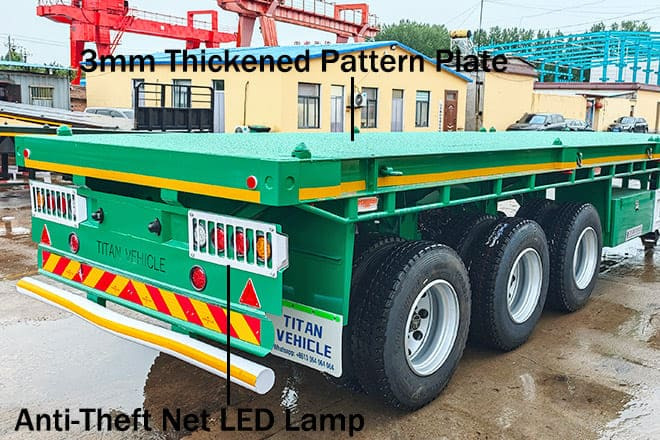 TITAN 40 Foot Tri Axle Flat Deck Trailer for Sale in Senegal - Semi-remorque plateau: photos 4 TITAN 40 Foot Tri Axle Flat Deck Trailer for Sale in Senegal - Semi-remorque plateau: photos 4