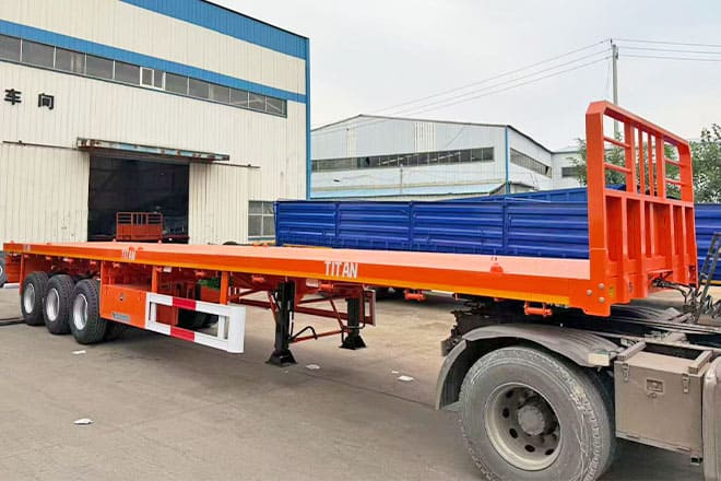 TITAN 40Ft Flatbed Trailer for Sale Price in Jamaica - Semi-remorque plateau: photos 3 TITAN 40Ft Flatbed Trailer for Sale Price in Jamaica - Semi-remorque plateau: photos 3
