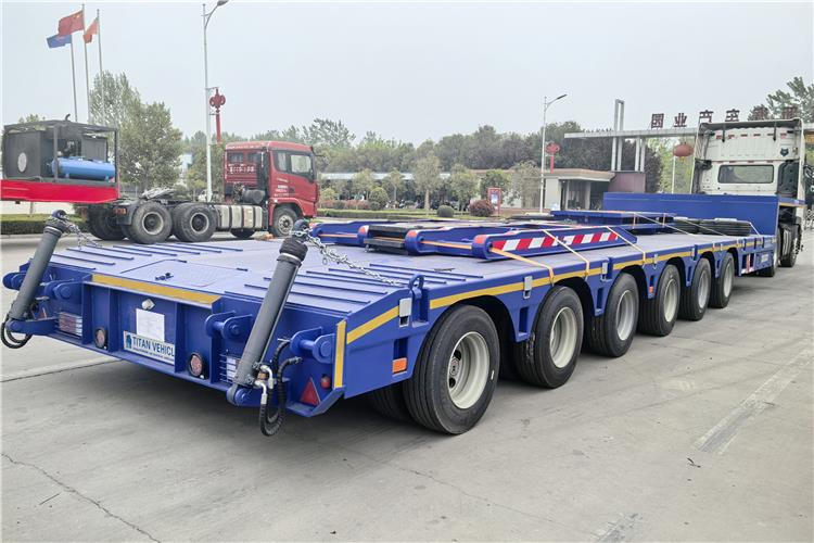 TITAN 6 Axle 120 Ton Extendable Low Loader Trailer for Sale Price - Semi-remorque surbaissé: photos 3 TITAN 6 Axle 120 Ton Extendable Low Loader Trailer for Sale Price - Semi-remorque surbaissé: photos 3