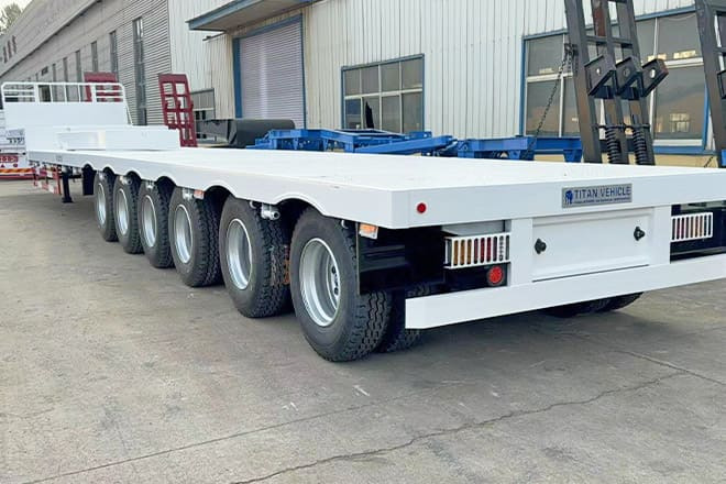 TITAN 6 Axle Step Deck Flatbed Trailer for Sale in Philippines - Semi-remorque plateau: photos 2 TITAN 6 Axle Step Deck Flatbed Trailer for Sale in Philippines - Semi-remorque plateau: photos 2