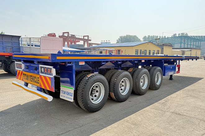 TITAN Heavy Duty 4 Axle Flatbed Trailer in Guam - Semi-remorque plateau: photos 2 TITAN Heavy Duty 4 Axle Flatbed Trailer in Guam - Semi-remorque plateau: photos 2