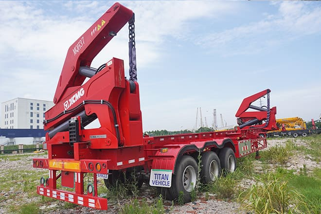 XCMG 20Ft 40Ft Container Side Loader for Sale in Guyana - Semi-remorque porte-conteneur/ Caisse mobile: photos 4 XCMG 20Ft 40Ft Container Side Loader for Sale in Guyana - Semi-remorque porte-conteneur/ Caisse mobile: photos 4