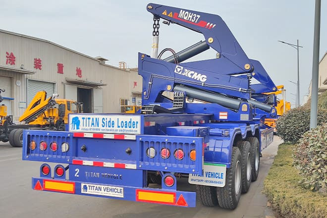 XCMG 40 Ft Container Side Loader Trailer for Sale in Papua New Guinea - Semi-remorque porte-conteneur/ Caisse mobile: photos 3 XCMG 40 Ft Container Side Loader Trailer for Sale in Papua New Guinea - Semi-remorque porte-conteneur/ Caisse mobile: photos 3