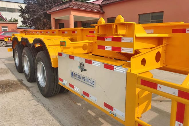 XCMG 40T Container Side Lift Trailer for Sale in Tanzania - Semi-remorque porte-conteneur/ Caisse mobile: photos 2 XCMG 40T Container Side Lift Trailer for Sale in Tanzania - Semi-remorque porte-conteneur/ Caisse mobile: photos 2