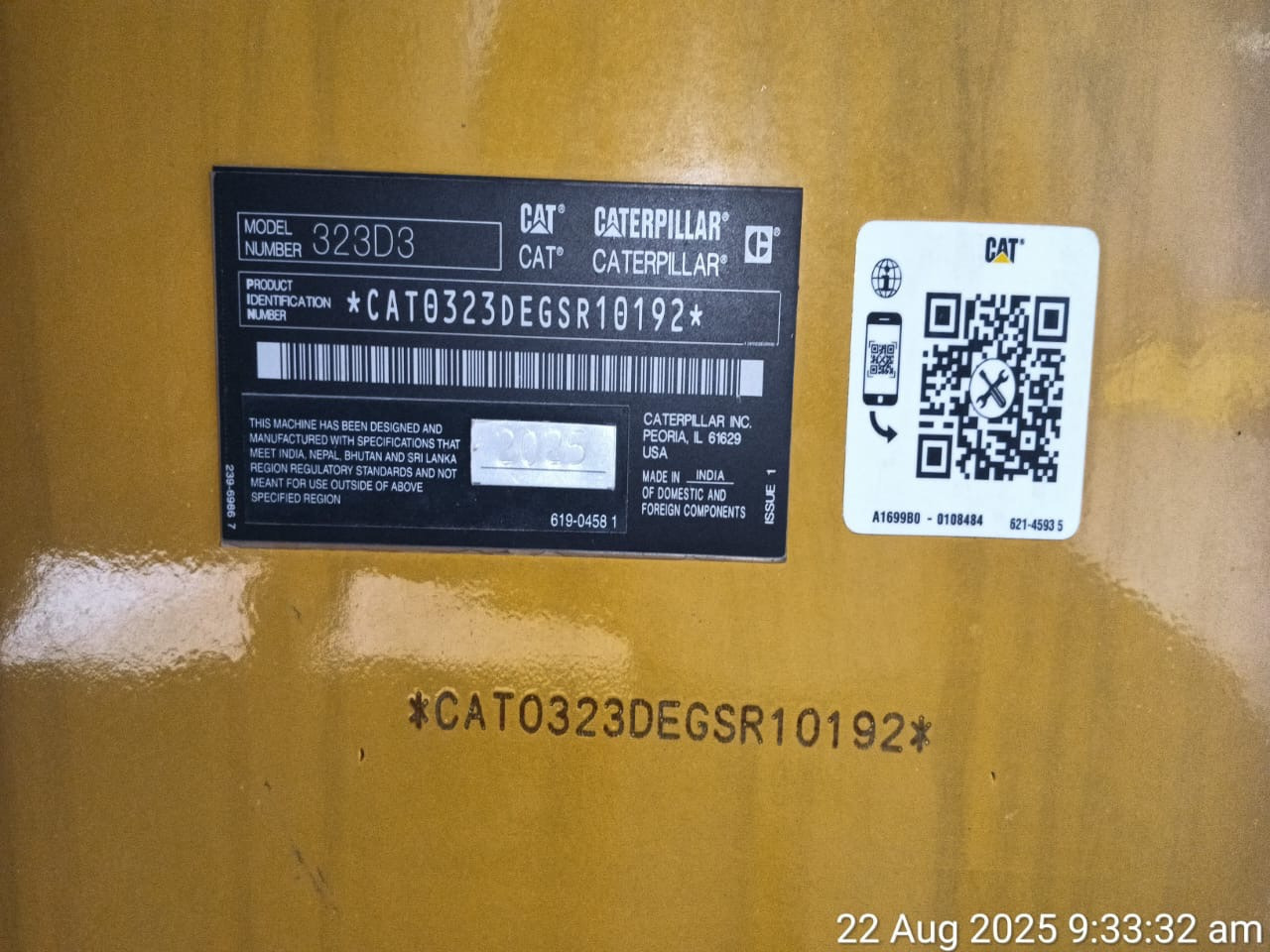 CATERPILLAR 323D3 - Pelle: photos 4 CATERPILLAR 323D3 - Pelle: photos 4