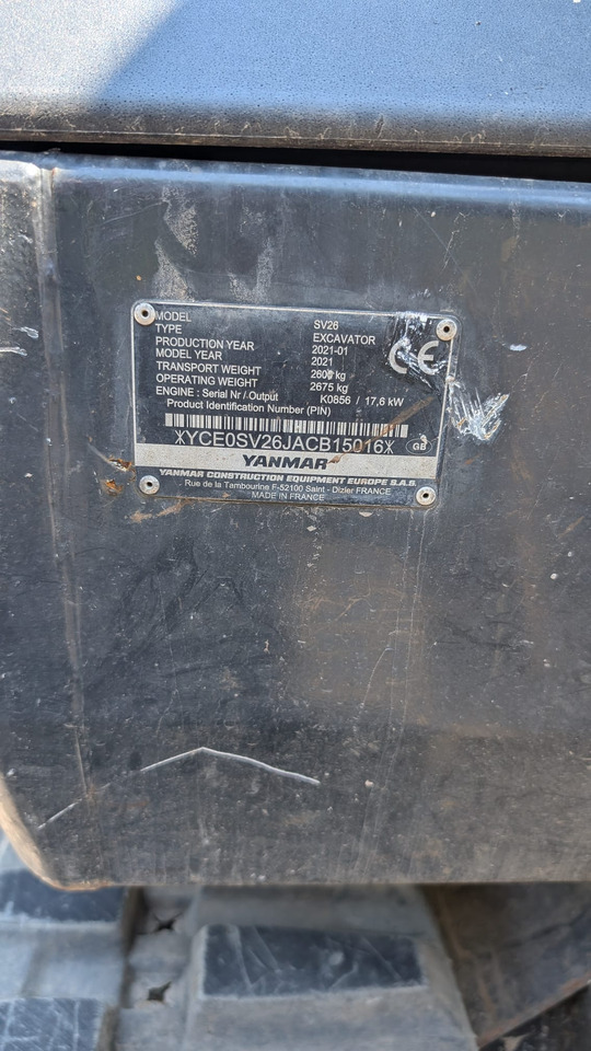 YANMAR SV26 - Mini pelle: photos 5 YANMAR SV26 - Mini pelle: photos 5