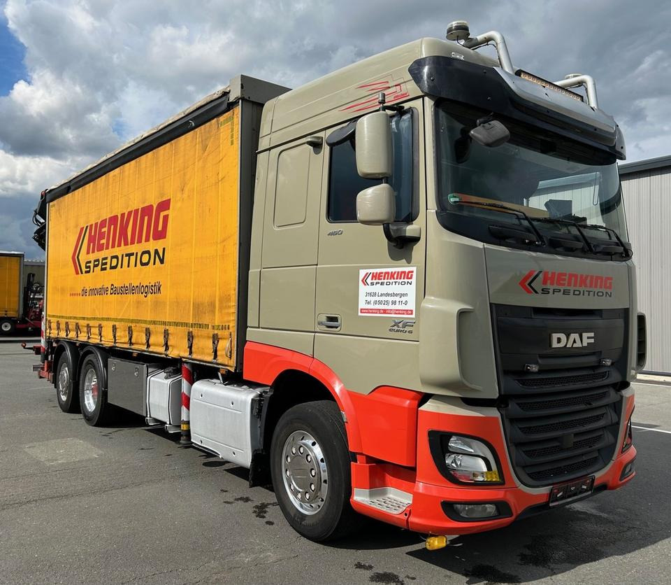 Camion à rideaux coulissants, Camion grue DAF DAF XF 460 FAN + PALFINGER + 16mtr + Lenkachse + EURO 6: photos 11 Camion à rideaux coulissants, Camion grue DAF DAF XF 460 FAN + PALFINGER + 16mtr + Lenkachse + EURO 6: photos 11
