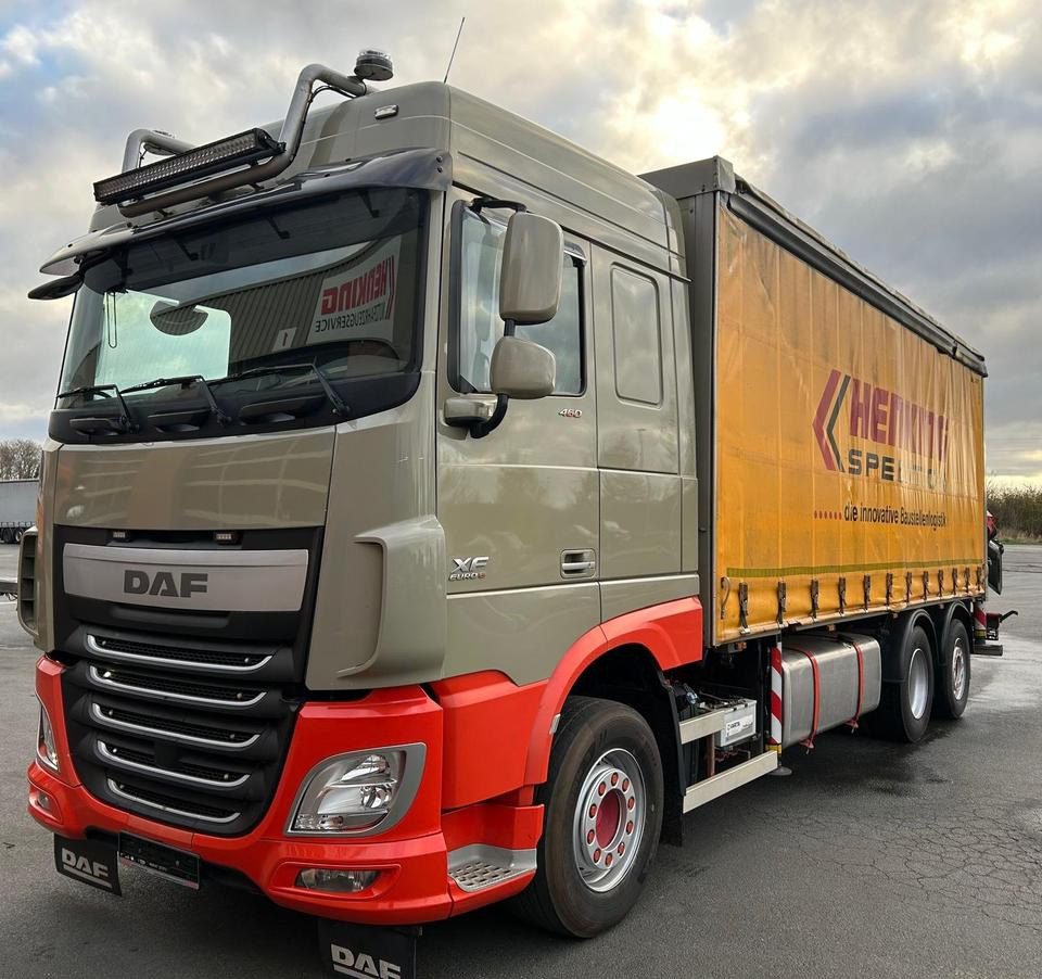 DAF XF 460 FAN + PALFINGER + 16mtr + Lenkachse + EURO 6 - Camion à rideaux coulissants, Camion grue: photos 3 DAF XF 460 FAN + PALFINGER + 16mtr + Lenkachse + EURO 6 - Camion à rideaux coulissants, Camion grue: photos 3