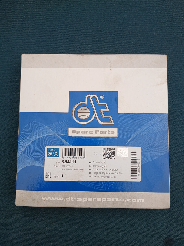 DT Piston rings 594111 for Daf - Pistons/ Anneaux/ Manchons: photos 1 DT Piston rings 594111 for Daf - Pistons/ Anneaux/ Manchons: photos 1