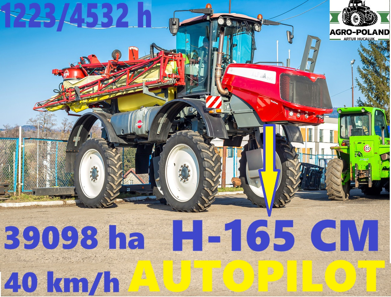 HARDI ALPHA 4100 EVO - 2014 ROK - H-165 CM - 1223 h - AUTOPILOT - 40 km/h - 24 M - Pulvé automoteur: photos 3 HARDI ALPHA 4100 EVO - 2014 ROK - H-165 CM - 1223 h - AUTOPILOT - 40 km/h - 24 M - Pulvé automoteur: photos 3