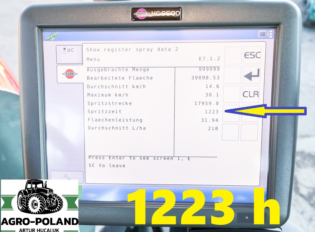 HARDI ALPHA 4100 EVO - 2014 ROK - H-165 CM - 1223 h - AUTOPILOT - 40 km/h - 24 M - Pulvé automoteur: photos 2 HARDI ALPHA 4100 EVO - 2014 ROK - H-165 CM - 1223 h - AUTOPILOT - 40 km/h - 24 M - Pulvé automoteur: photos 2