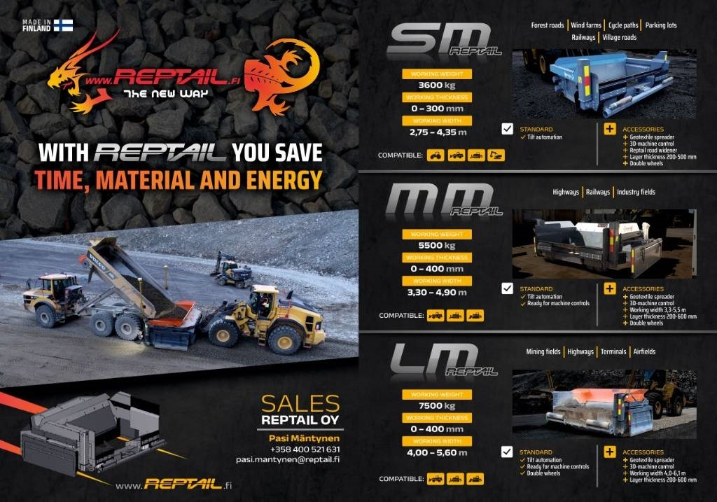 Reptail LM - Niveleuse: photos 3 Reptail LM - Niveleuse: photos 3