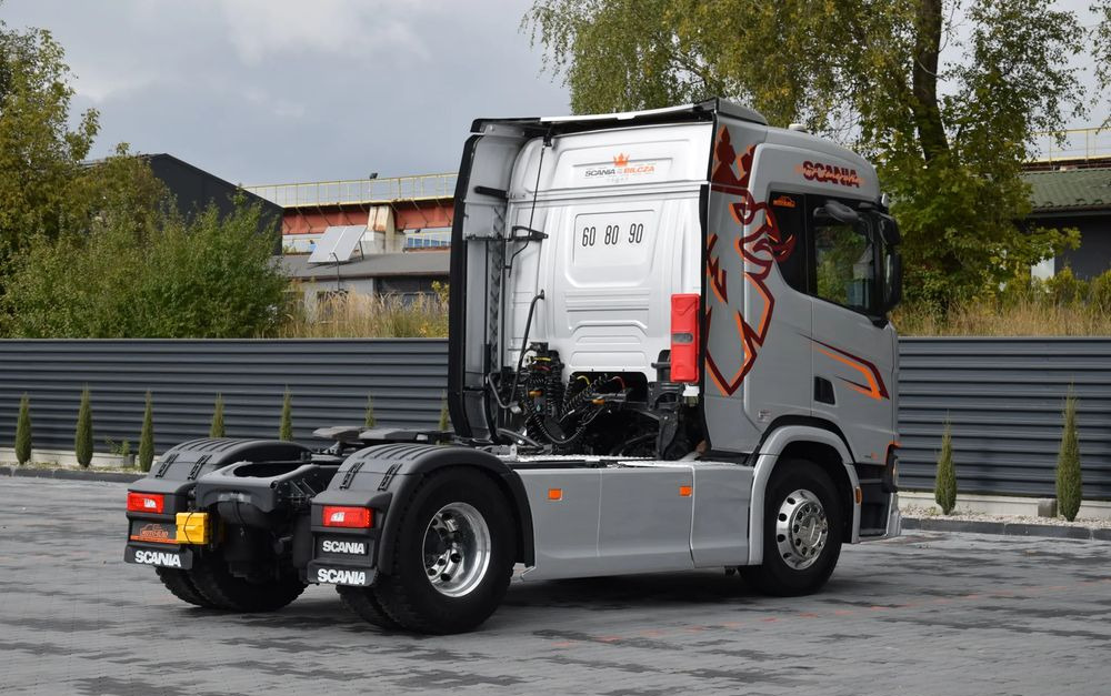 Scania R450 / HYDRAULIKA / RETARDER / ACC / KLIMA / FULL LEDY / ALUFELGI / SERWISOWANA / SPROWADZONA - Tracteur routier: photos 5 Scania R450 / HYDRAULIKA / RETARDER / ACC / KLIMA / FULL LEDY / ALUFELGI / SERWISOWANA / SPROWADZONA - Tracteur routier: photos 5