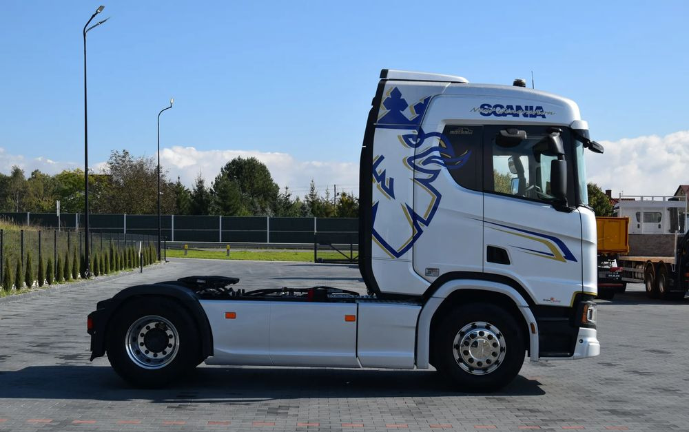 Scania R450 / HYDRAULIKA / RETARDER / ACC / KLIMA / FULL LEDY / ALUFELGI / SERWISOWANA / SPROWADZONA - Tracteur routier: photos 4 Scania R450 / HYDRAULIKA / RETARDER / ACC / KLIMA / FULL LEDY / ALUFELGI / SERWISOWANA / SPROWADZONA - Tracteur routier: photos 4