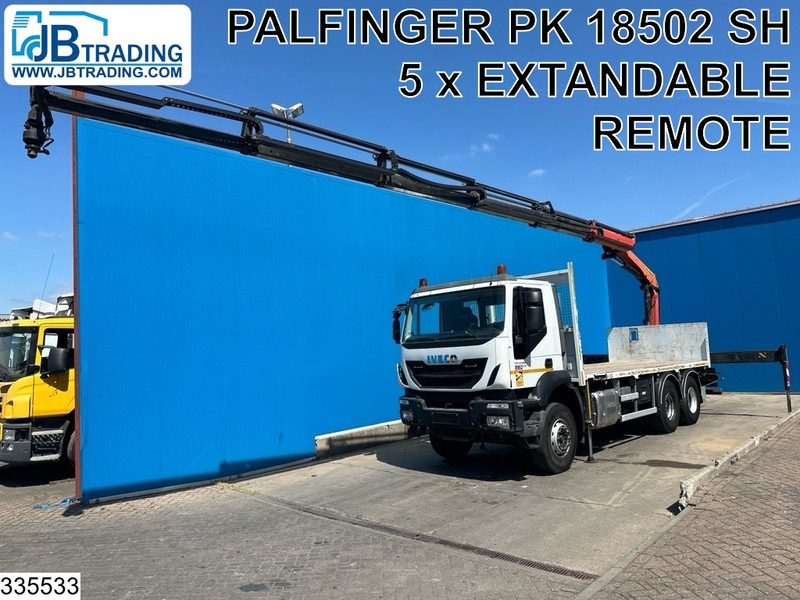 Iveco Trakker 360 6X4, EURO 6, Palfinger, Remote - Camion plateau, Camion grue: photos 1 Iveco Trakker 360 6X4, EURO 6, Palfinger, Remote - Camion plateau, Camion grue: photos 1