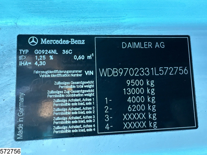 Camion fourgon Mercedes-Benz Atego 924 EURO 5, Manual, Palfinger: photos 7