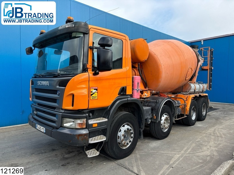 Scania P 380 8X4, Manual, Steel suspension, Stetter 8M3 - Camion malaxeur: photos 1 Scania P 380 8X4, Manual, Steel suspension, Stetter 8M3 - Camion malaxeur: photos 1