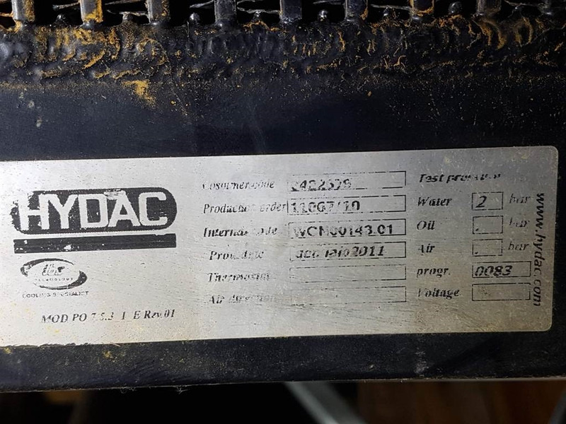Hydac - Watercooler/Kühler/Koeler - Moteur et pièces pour Engins de chantier: photos 4 Hydac - Watercooler/Kühler/Koeler - Moteur et pièces pour Engins de chantier: photos 4