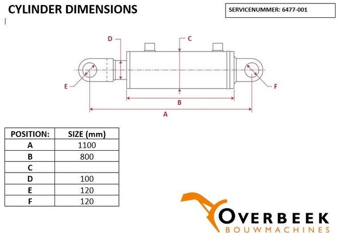 Komatsu WA470/480 - Cylinder/Zylinder/Cilinder - Hydraulique pour Engins de chantier: photos 5 Komatsu WA470/480 - Cylinder/Zylinder/Cilinder - Hydraulique pour Engins de chantier: photos 5