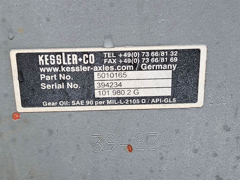 Essieu et pièces pour Engins de chantier Liebherr LH80-5010165-Kessler+CO 101.980.2G-Axle/Achse: photos 7