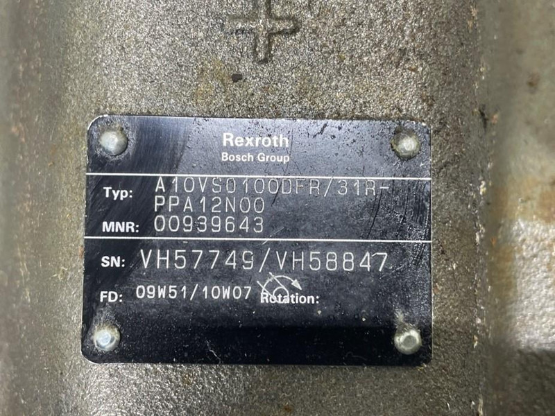 Rexroth A10VSO100DFR/31R-Load sensing pump - Hydraulique pour Engins de chantier: photos 4 Rexroth A10VSO100DFR/31R-Load sensing pump - Hydraulique pour Engins de chantier: photos 4