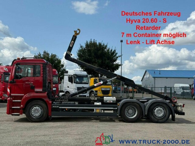 MAN TGS 26.430 Hyva 60.20S Retarder Lenk Liftachse - Camion ampliroll: photos 1 MAN TGS 26.430 Hyva 60.20S Retarder Lenk Liftachse - Camion ampliroll: photos 1