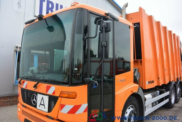 Benne à ordures ménagères pour transport de déchets Mercedes-Benz Econic 2633 Faun Variopress 522 Zöller Schüttung: photos 6