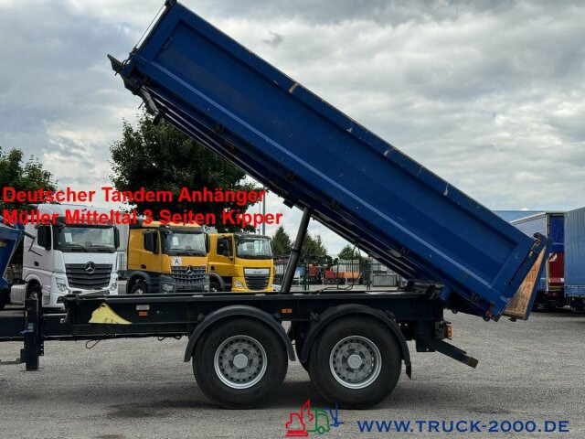 Müller-Mitteltal KA-TA- R 18,0 Tandem 3 Seitenkipper NL 13.500kg - Remorque benne: photos 1 Müller-Mitteltal KA-TA- R 18,0 Tandem 3 Seitenkipper NL 13.500kg - Remorque benne: photos 1